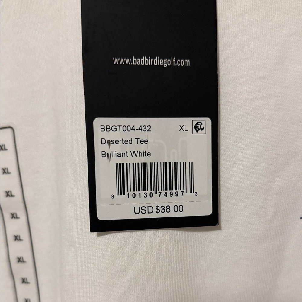 Bad Birdie White Tee with Blue Scorpion Graphic - Picture 3 of 4